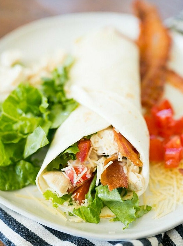 Tangy Chicken BLT Wrap Delight
