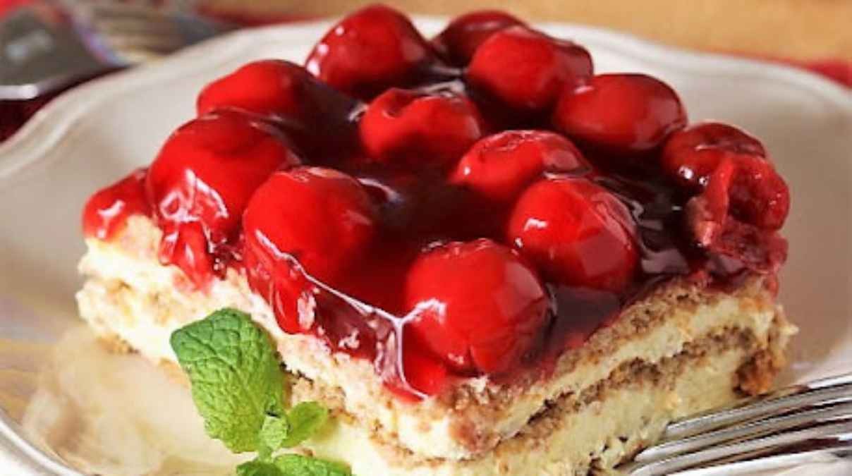 Cherry No-Bake Layered Eclair Delight