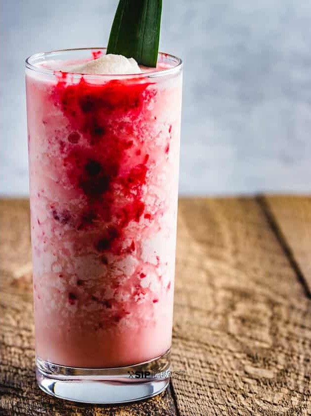 Raspberry Island Twist on Piña Colada
