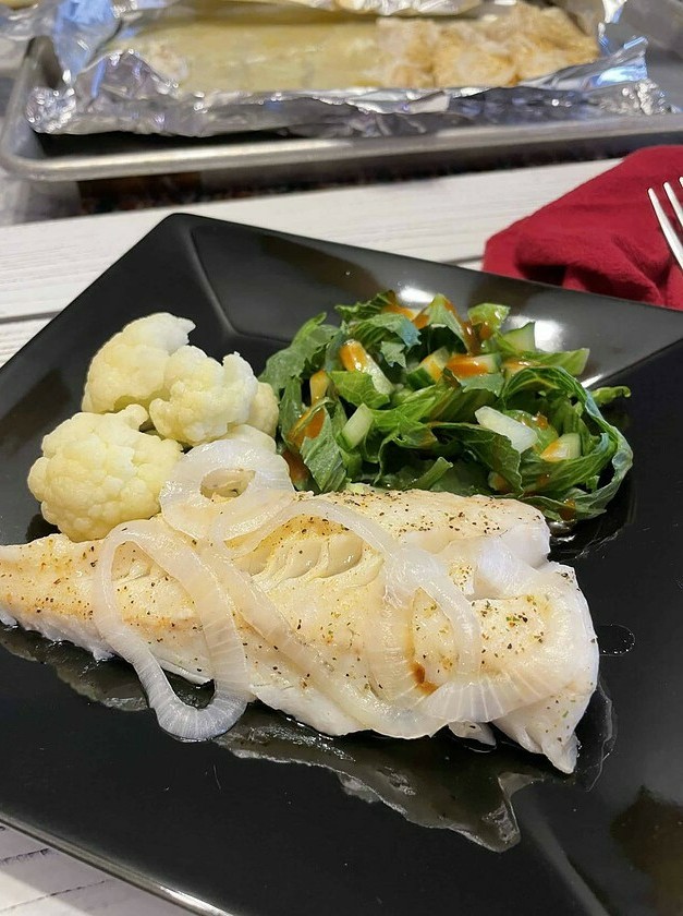 Baked Walleye with Spicy Twist
