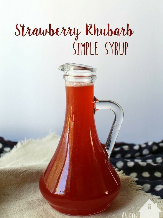 Strawberry Rhubarb Fruit Infused Syrup