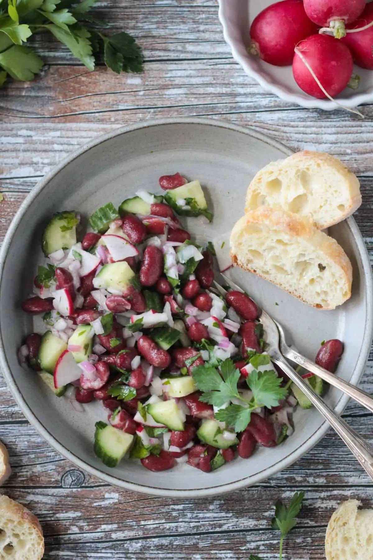 Vegan Kidney Bean Salad Recipe in Minutes
