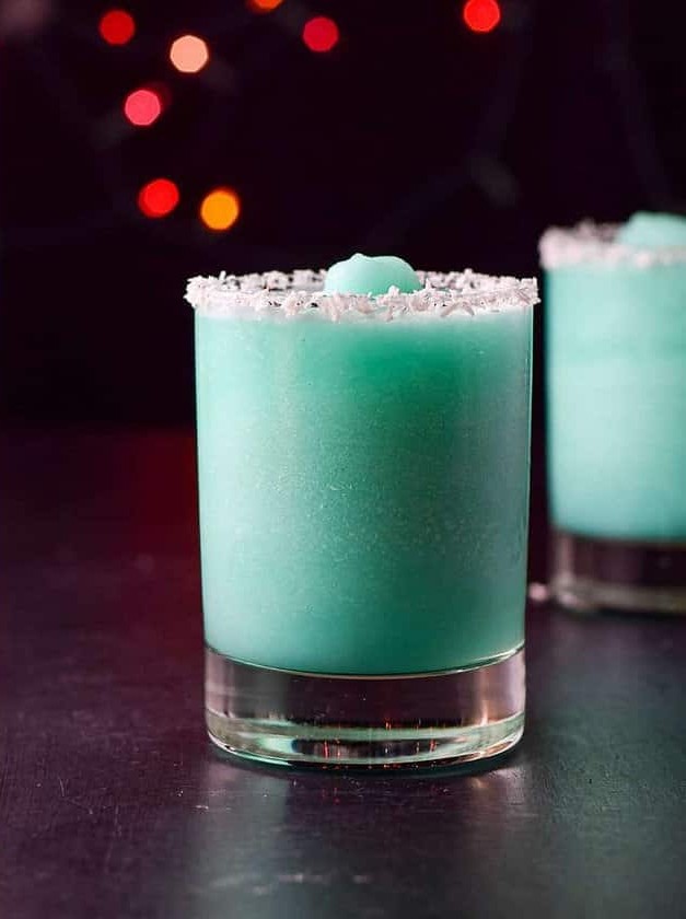 Blue Winter Wonderland in a Glass
