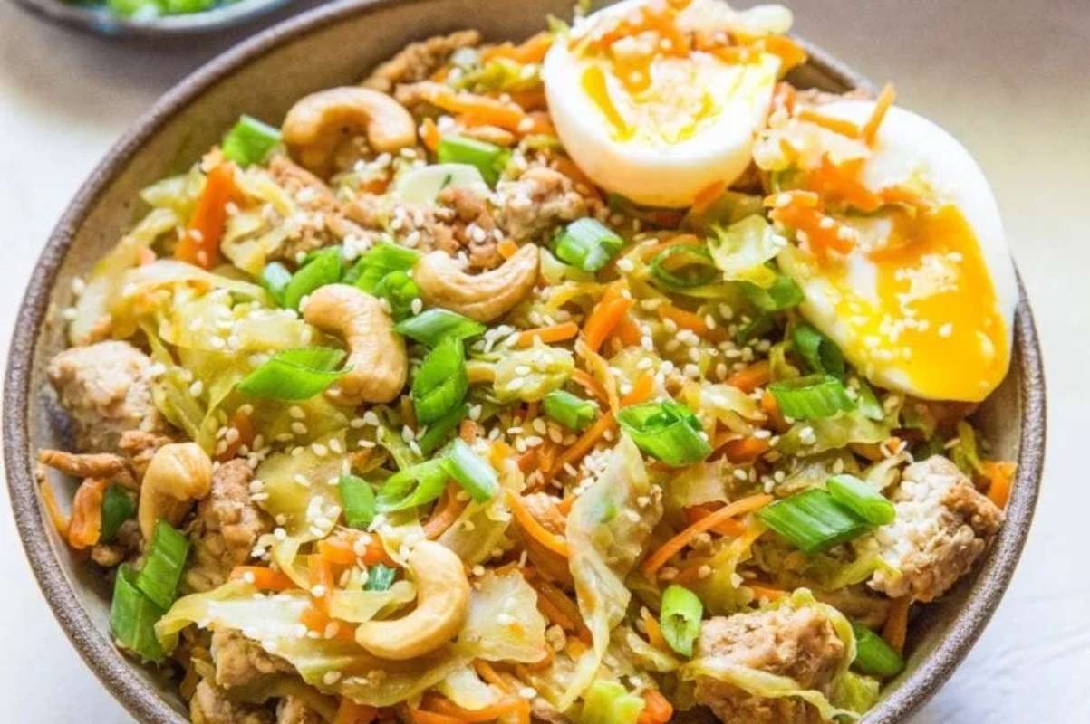 Ground Turkey Egg Roll In A Bowl