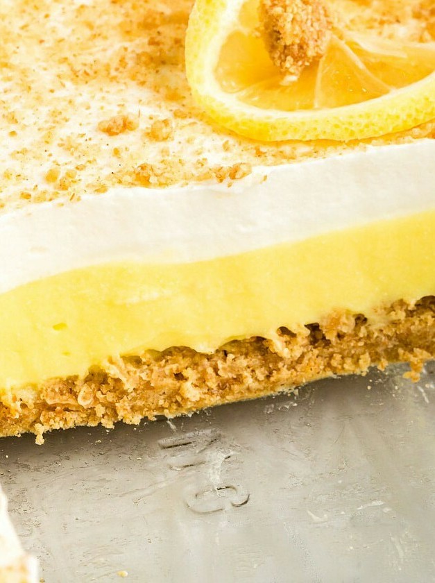 Creamy Lemon Dessert with Graham Cracker Crunch