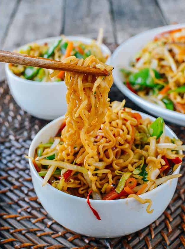 Veggie Twist on Instant Ramen Noodles