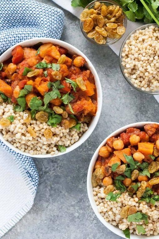 Acorn Squash and Chickpea Tagine