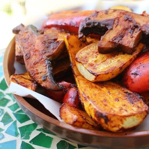 Adobo Sauce-Marinated Grilled Vegetables