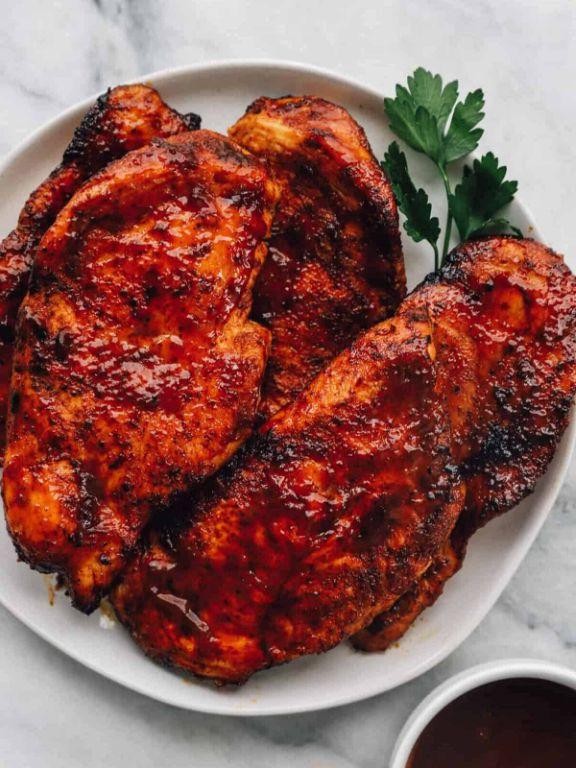 Air Fryer BBQ Chicken Breasts