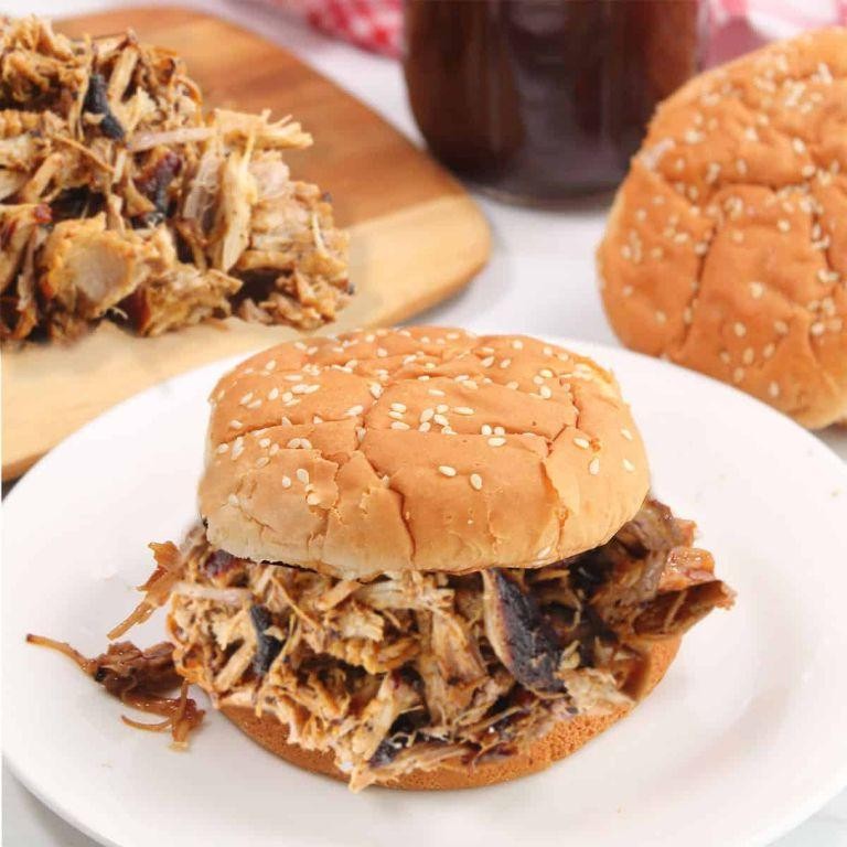 Air Fryer BBQ Pulled Pork Sandwiches