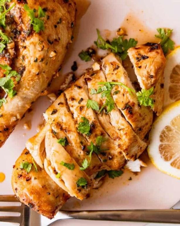 Air Fryer Lemon Herb Chicken Breasts