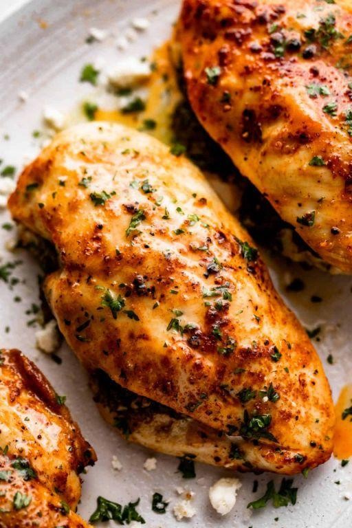 Air Fryer Pesto Chicken Breasts