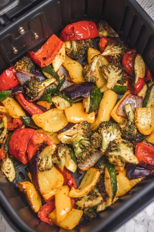 Air Fryer Vegetable Medley with Olive Oil
