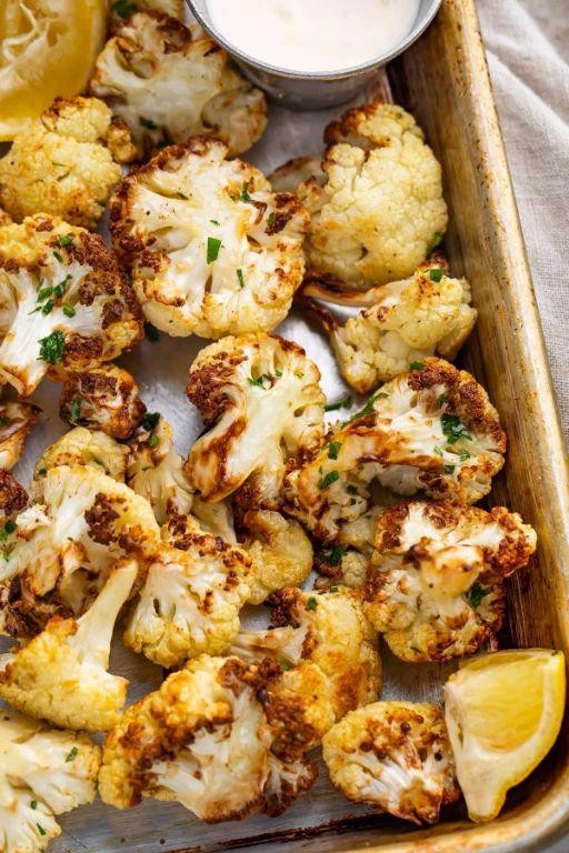 Air-Fried Cauliflower with Garlic