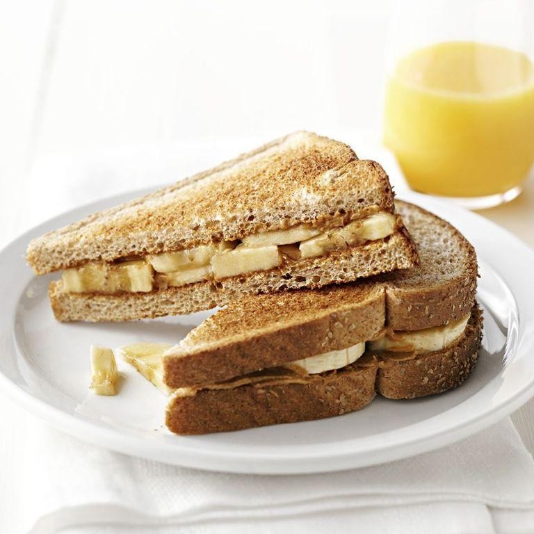 Almond Butter and Banana Breakfast Sandwich