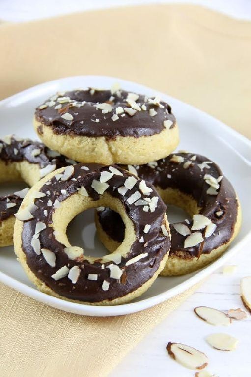 Almond Extract Glazed Donuts