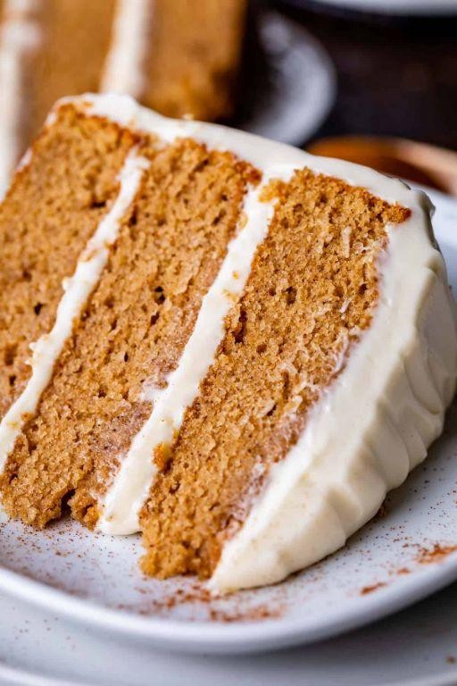 Almond Spice Cake with Cream Cheese Icing