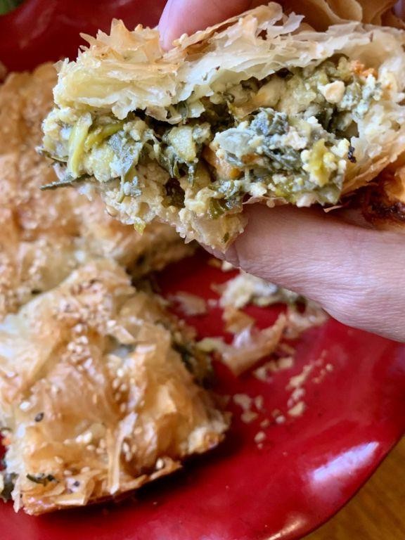 Amaranth Leaf-Filled Pastries