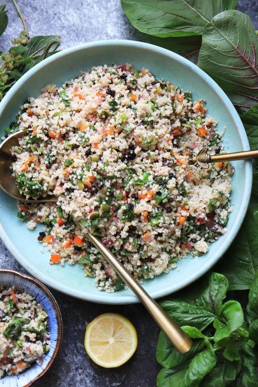 Amaranth Leaves Quinoa Salad
