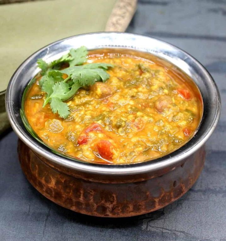 Amaranth Leaves and Lentil Dal
