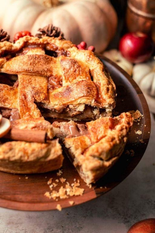 Apple Bourbon Pie with Canned Filling