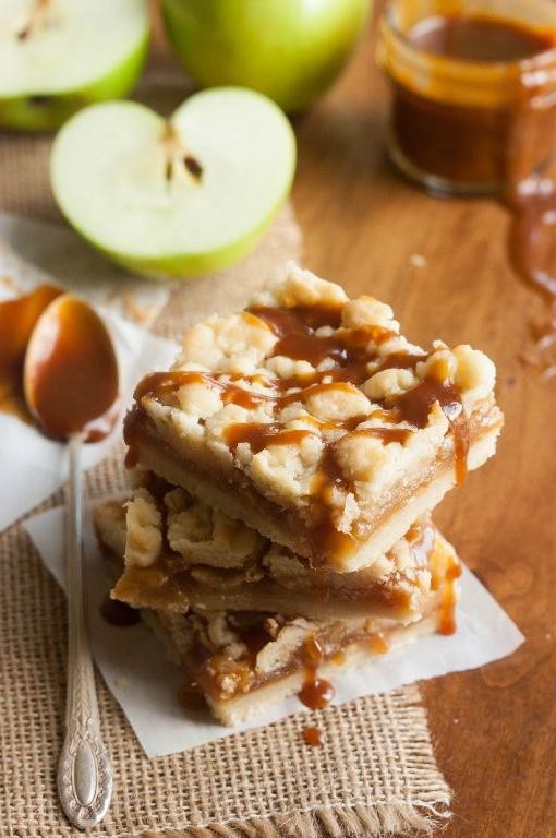 Apple Cinnamon Caramel Shortbread