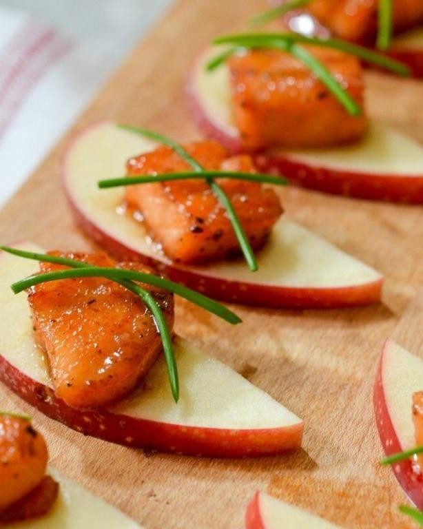 Apple & Salmon Tidbits
