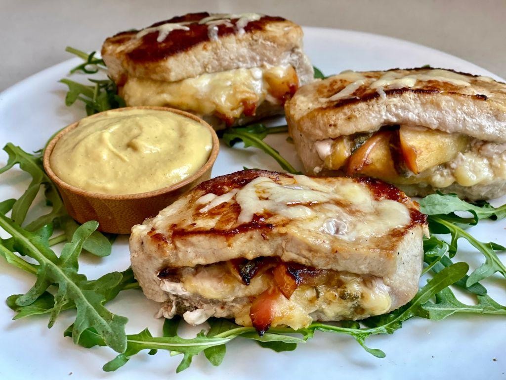 Apple Stuffed Pork Chops with Sage