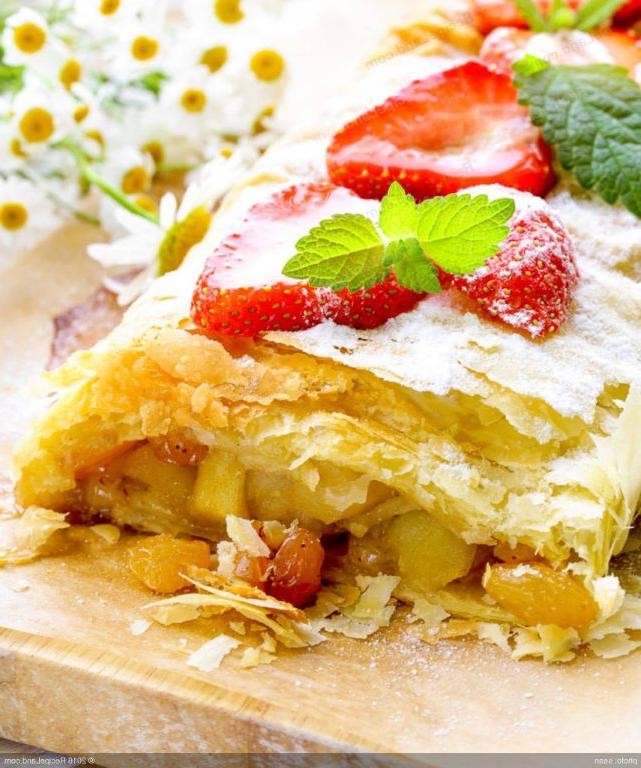 Apple and Apricot Strudel