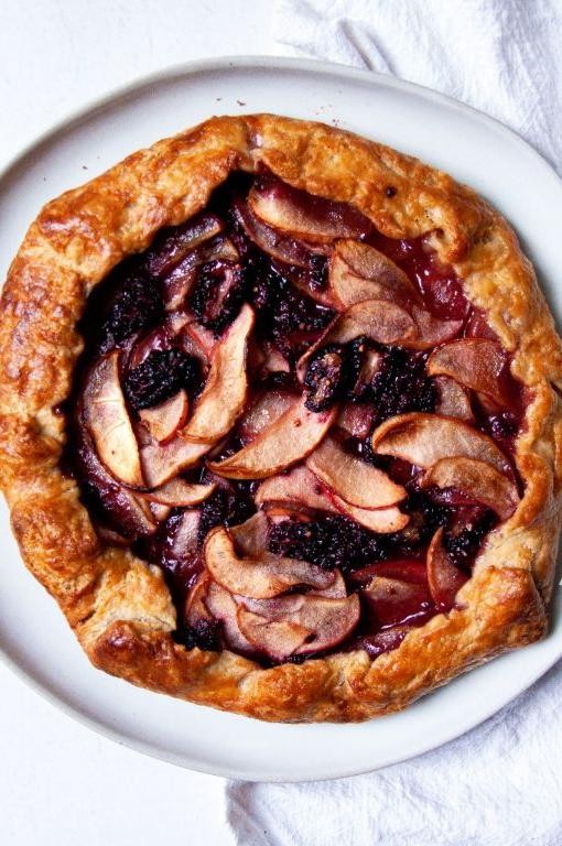Apple and Blackberry Galette