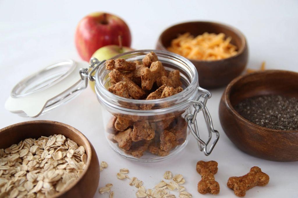 Apple and Cheddar Dog Biscuits