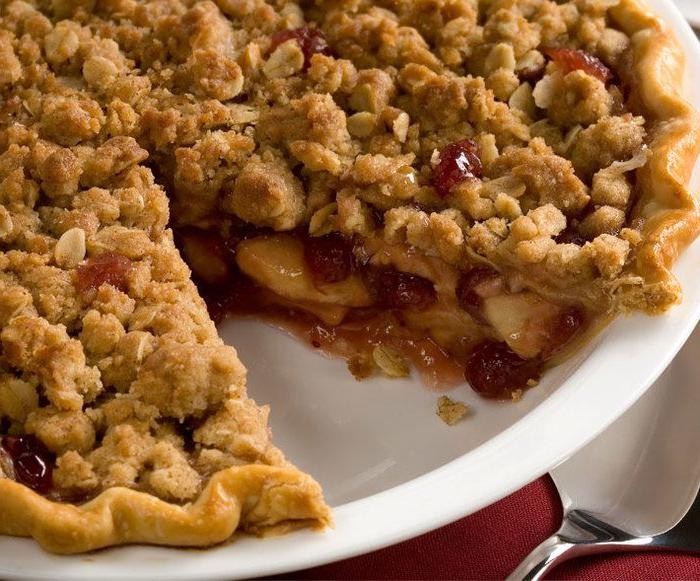 Apple and Cranberry Pie with Canned Filling