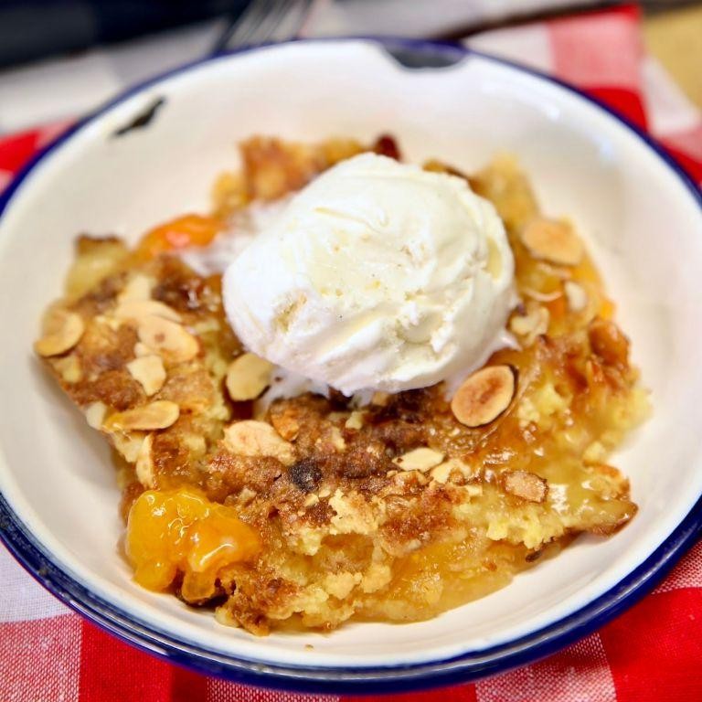 Apricot Almond Delight Dump Cake