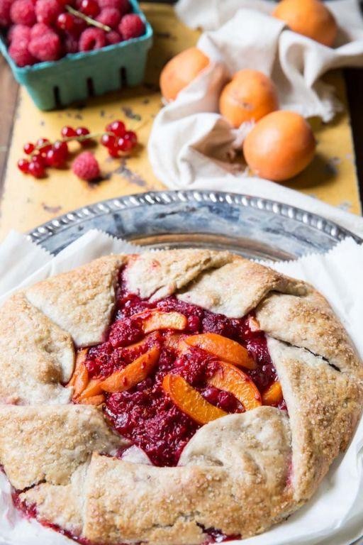 Apricot Raspberry Galette