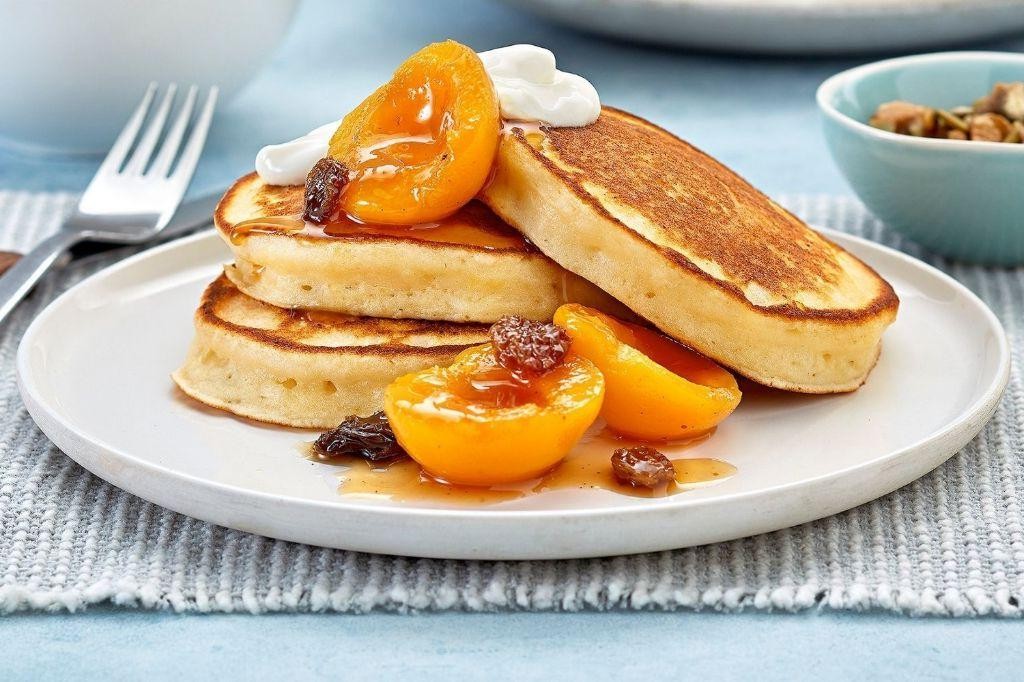 Apricot Ricotta Pancakes