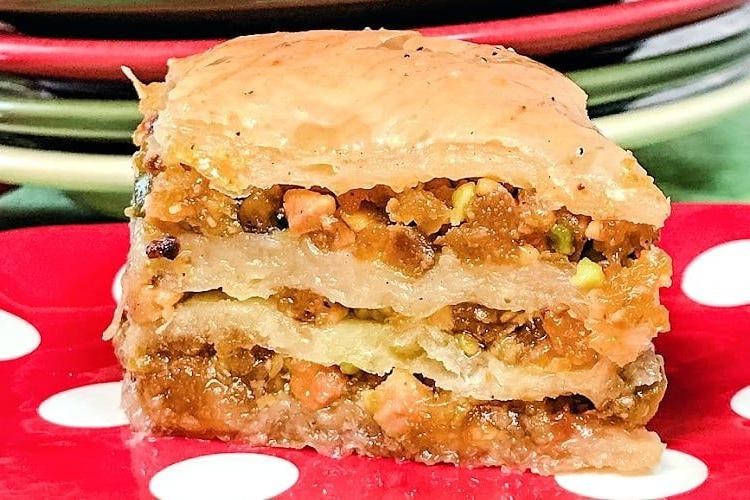 Apricot and Pistachio Baklava