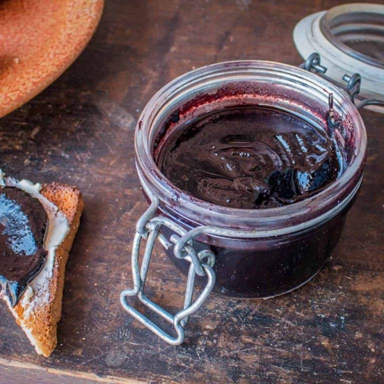 Aronia Berry Jam with a Hint of Mint