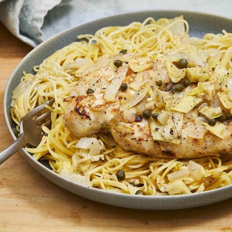 Artichoke Heart and Lemon Chicken Piccata