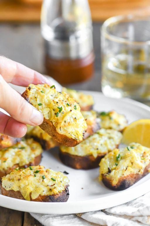 Artichoke and Parmesan Crostini