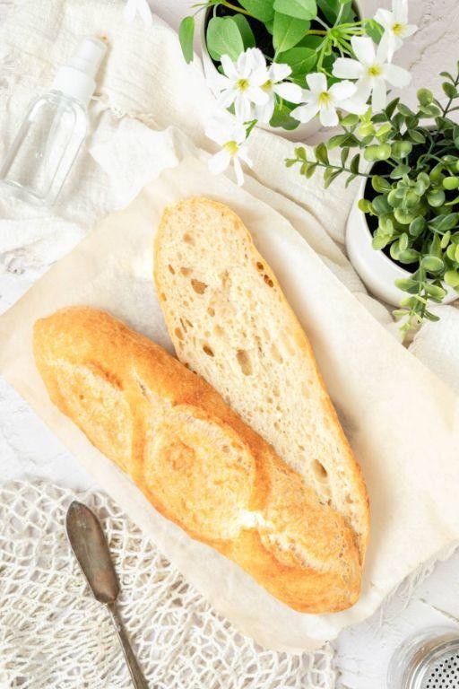 Artisanal Low Salt Baguette