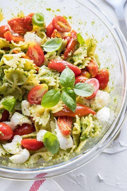 Arugula and Caprese Pasta Salad