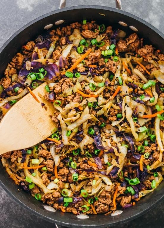 Asian Beef and Cabbage Casserole