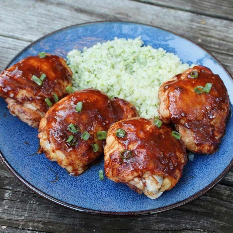 Asian Glazed Grilled Chicken Thighs