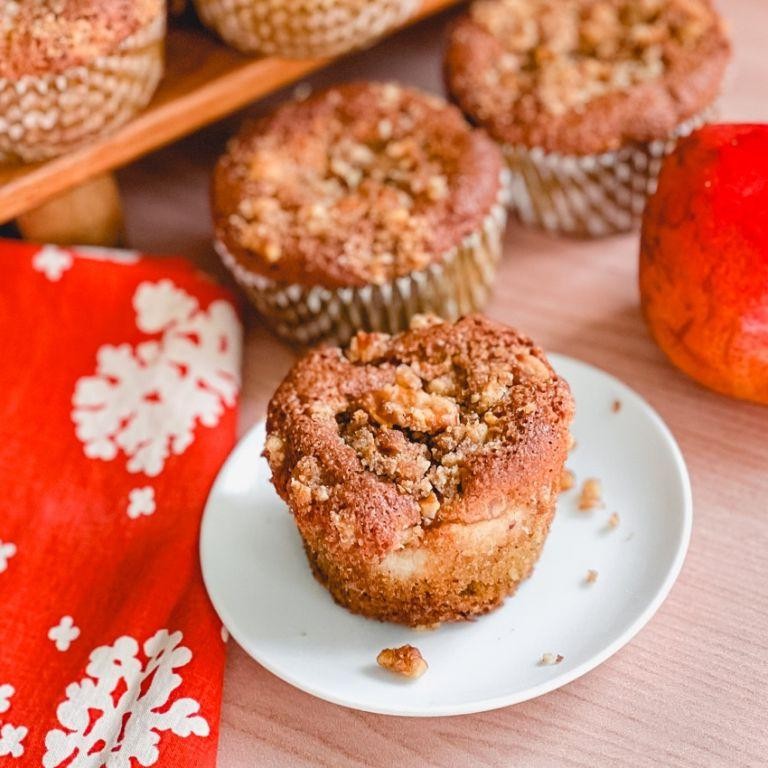 Asian Pear Muffins with Almond Streusel