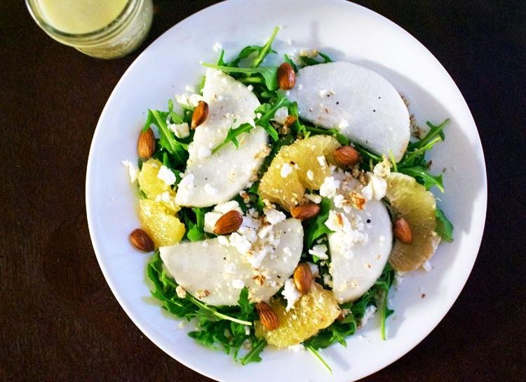 Asian Pear Salad with Ginger Vinaigrette