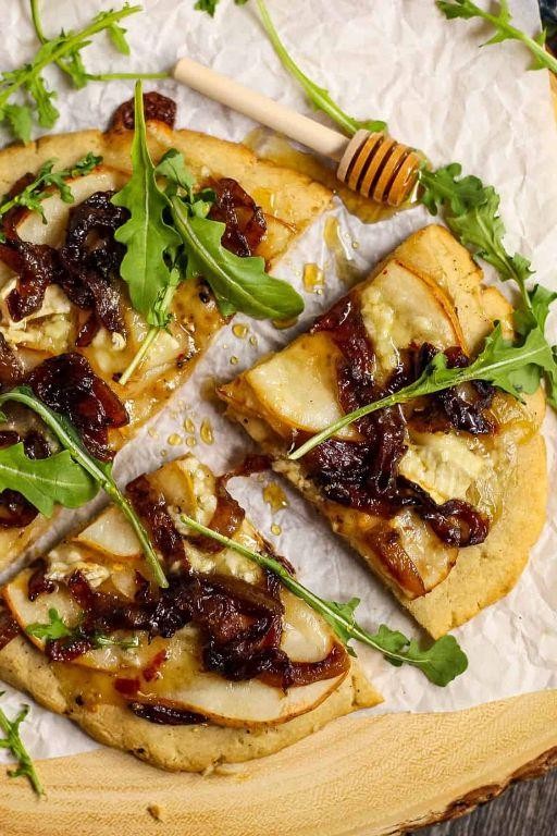 Asian Pear and Caramelized Onion Flatbread