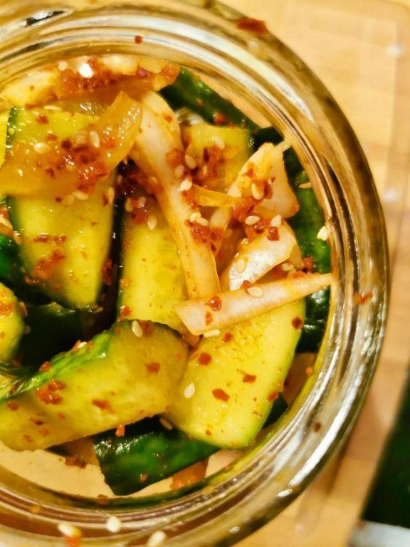 Asian Pear and Cucumber Kimchi