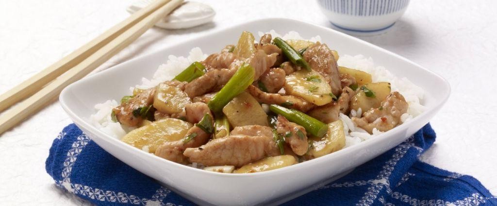Asian Pear and Pork Stir-fry