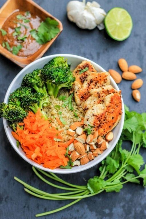 Asian Quinoa Chicken Bowl