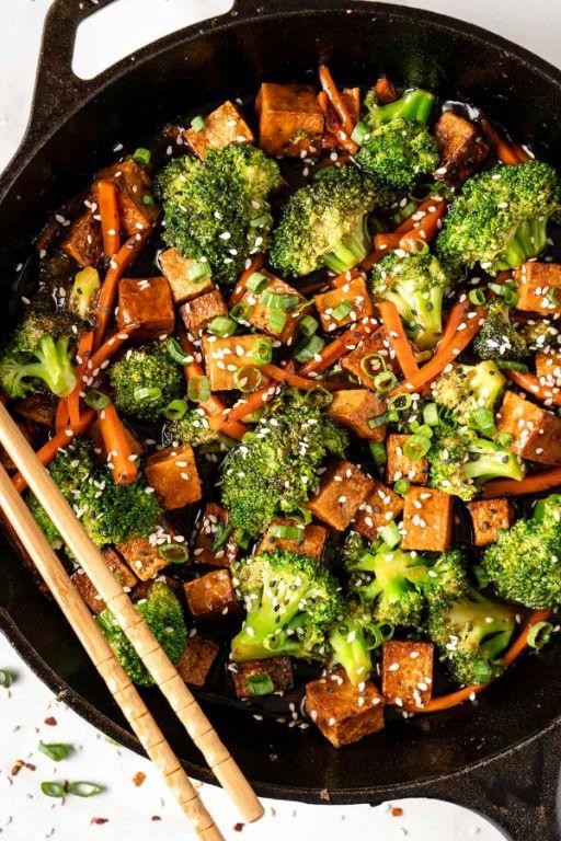 Asian Stir-Fried Tofu with Vegetables